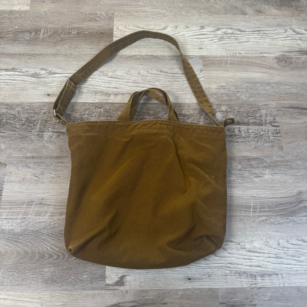 Baggu Brown Duck Bag Canvas Tote Crossbody Utility Everyday Carry Minimalist
